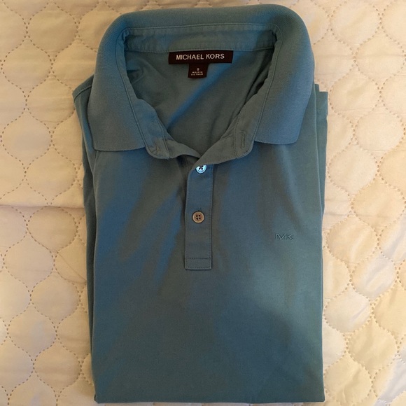 Men’s Michael Kors Polo, Green, Size = S - Picture 1 of 4